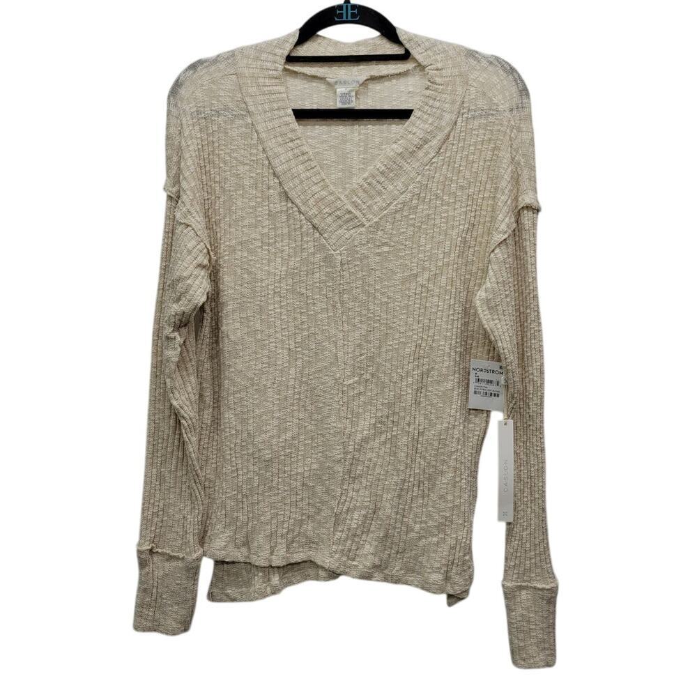 Caslon Women Blouse V-neck Size Medium